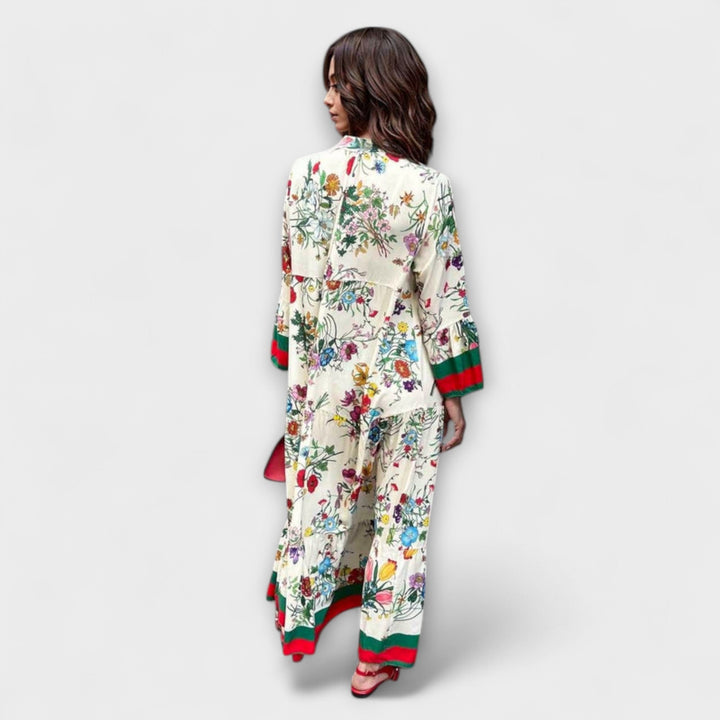 Oriana - Robe maxi à motif floral