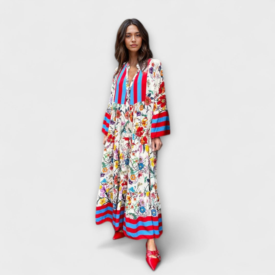 Oriana - Robe maxi à motif floral