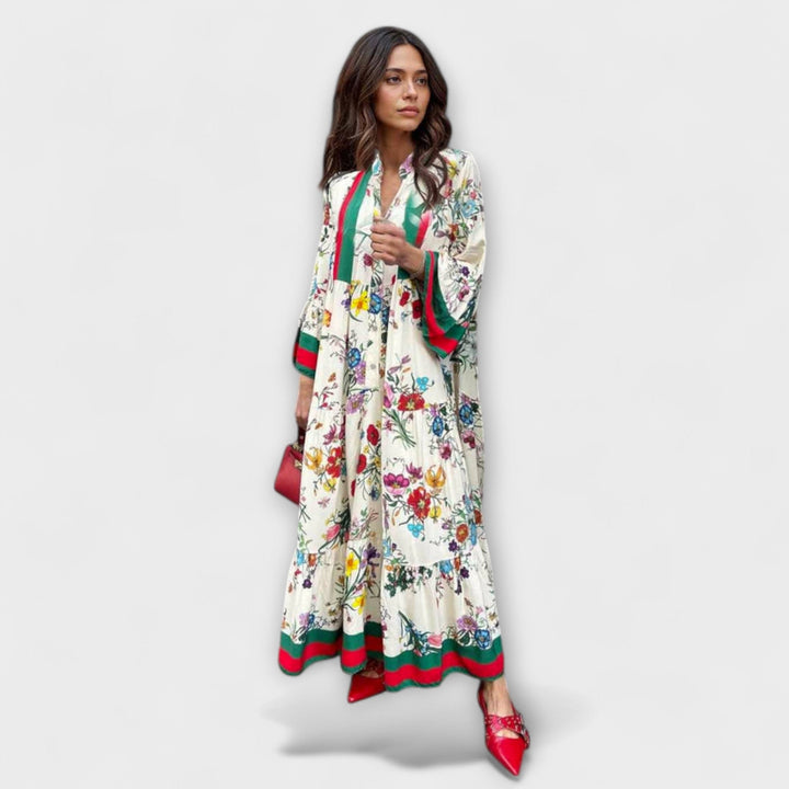 Oriana - Robe maxi à motif floral