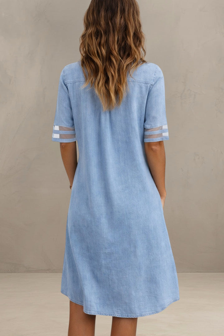 BRITTANY | ROBE EN DENIM FLATTEUR
