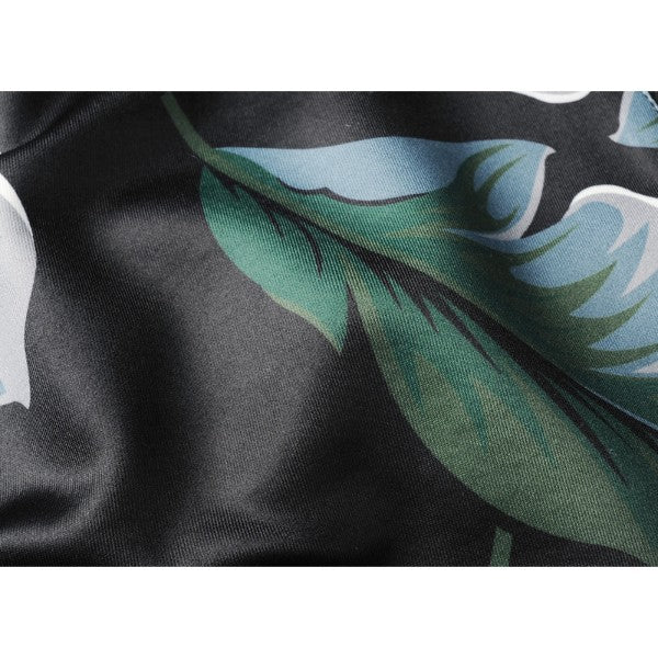 Floral Shorts - Black/Green/Beige