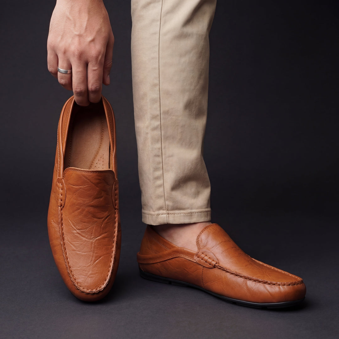 Mode Lumiére™ | Mocassins en cuir