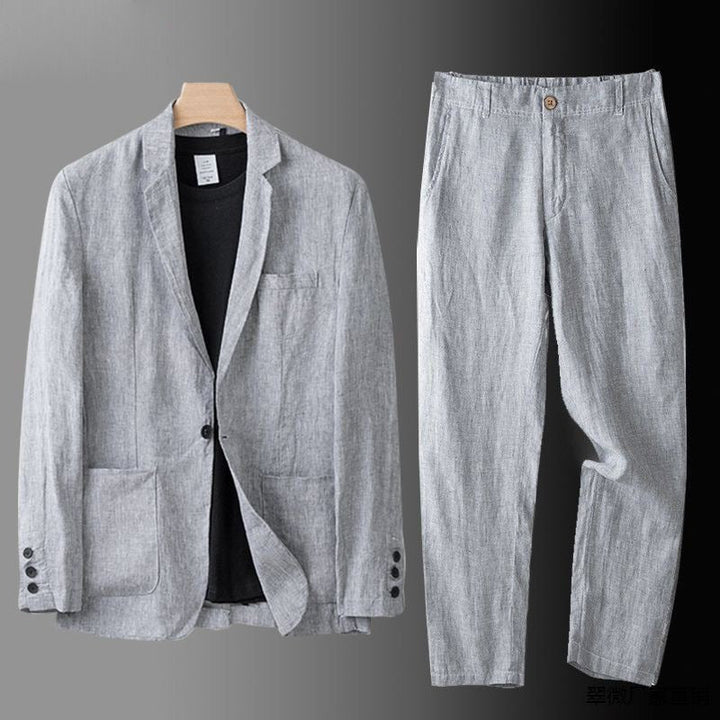 Jean et Marcel™ | Costume en lin deux pièces élégant pour homme