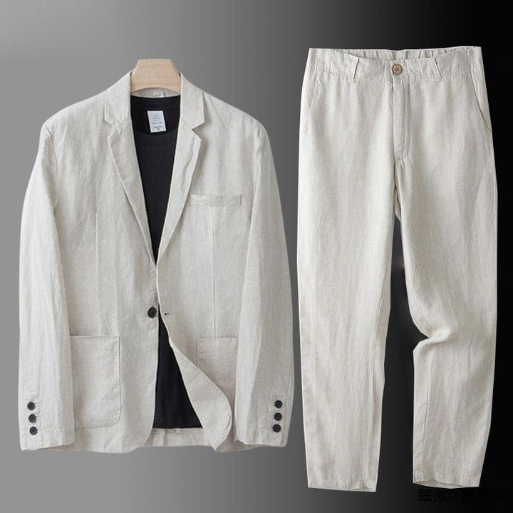 Jean et Marcel™ | Costume en lin deux pièces élégant pour homme