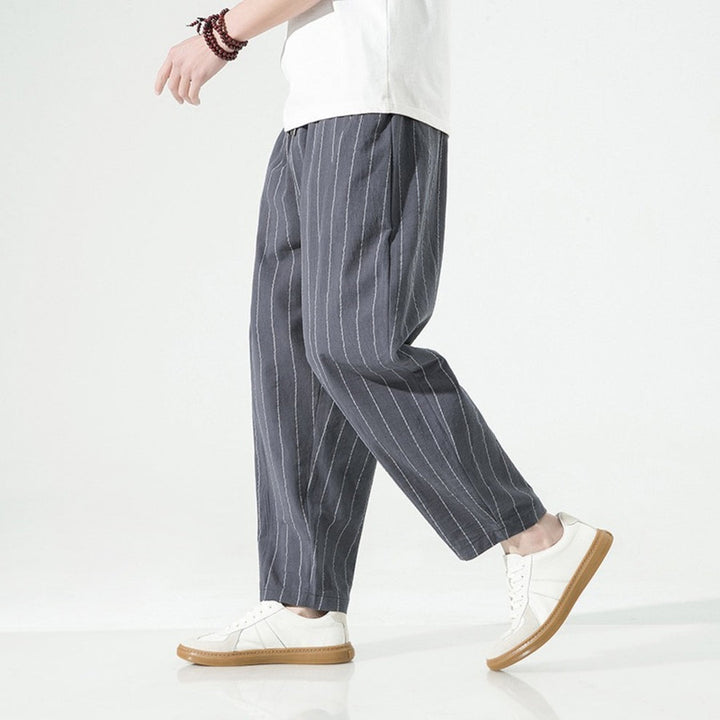 Mode Lumiére™ | Pantalon à rayures à coupe décontractée
