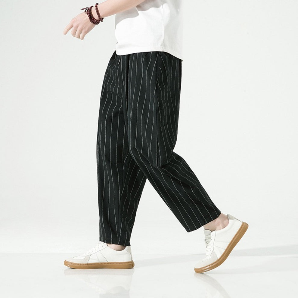 Mode Lumiére™ | Pantalon à rayures à coupe décontractée