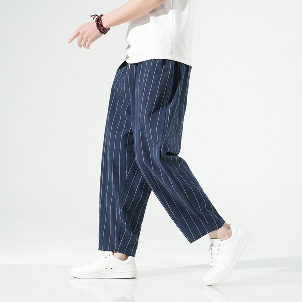 Mode Lumiére™ | Pantalon à rayures à coupe décontractée