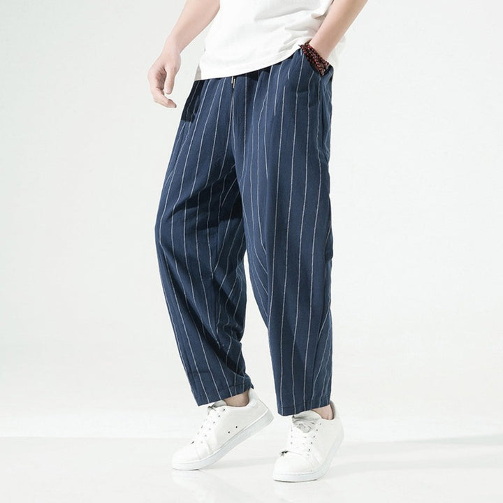Mode Lumiére™ | Pantalon à rayures à coupe décontractée