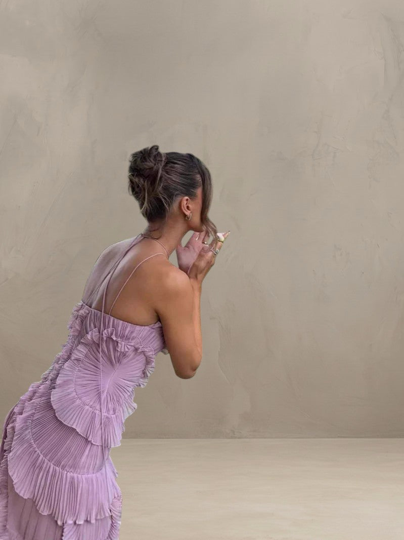 ISADORA | ROBE MAXI ÉLÉGANTE ASYMÉTRIQUE