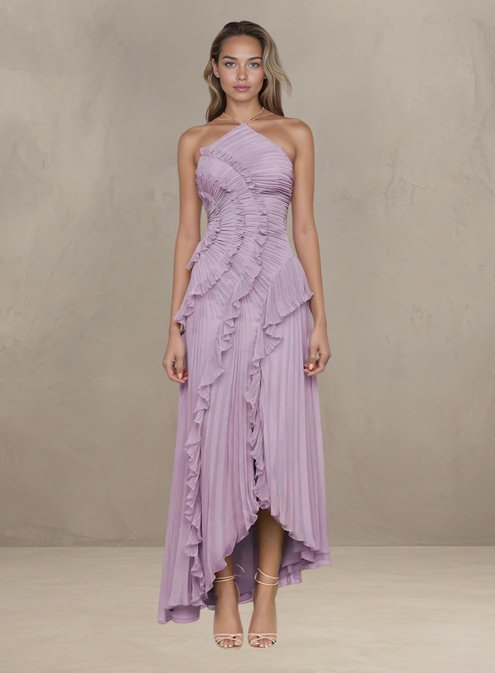 ISADORA | ROBE MAXI ÉLÉGANTE ASYMÉTRIQUE