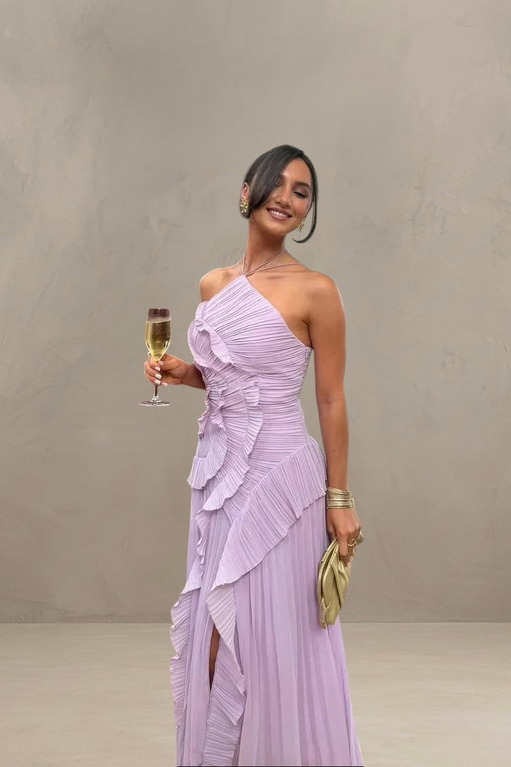ISADORA | ROBE MAXI ÉLÉGANTE ASYMÉTRIQUE