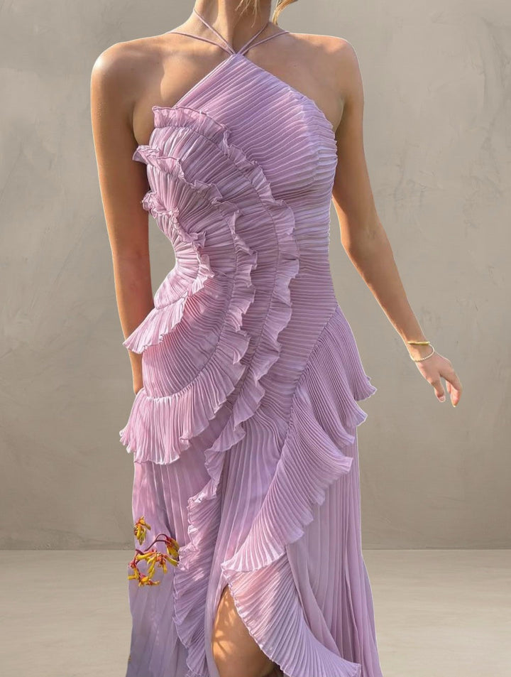 ISADORA | ROBE MAXI ÉLÉGANTE ASYMÉTRIQUE