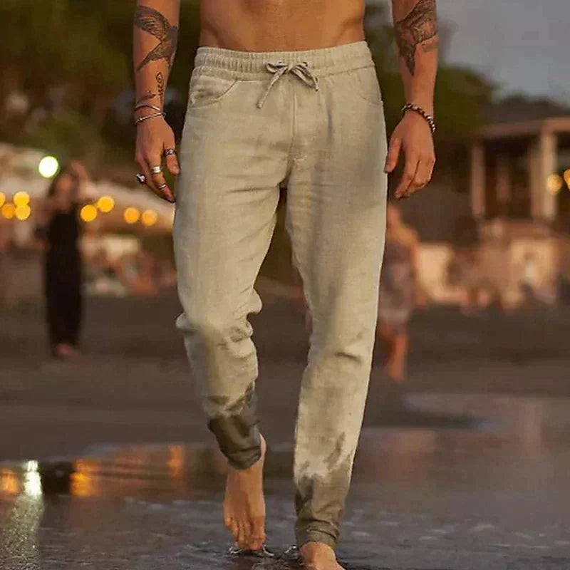 Mode Lumiére™ | Tenue de plage en lin Matteo