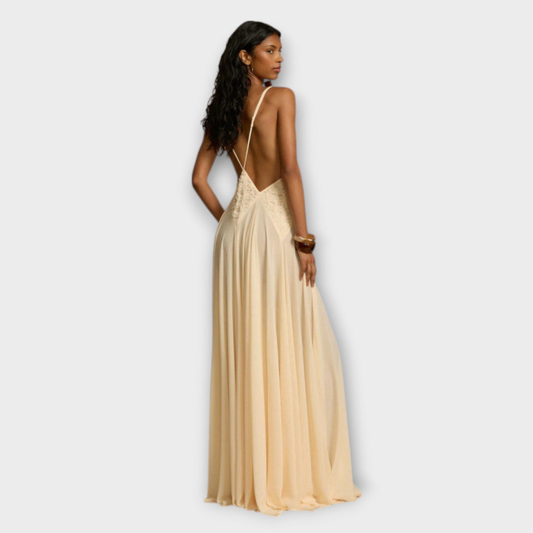 Lavinia - Robe maxi avec décolleté en V profond