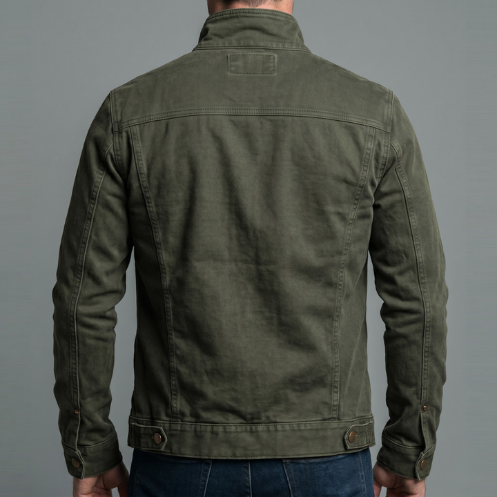 Mode Lumiére™ | Veste en Coton Vintage à Fermeture Zippée