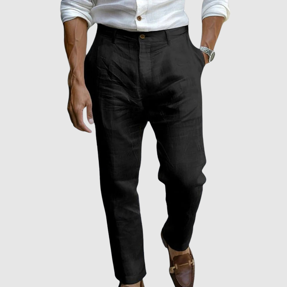 Mode Lumiere™|  Pantalon en lin de luxe