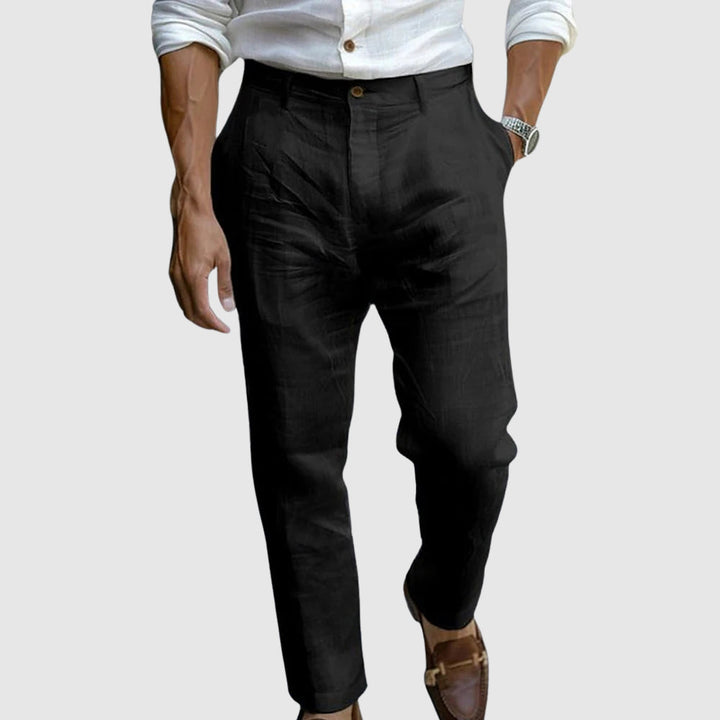 Mode Lumiere™|  Pantalon en lin de luxe
