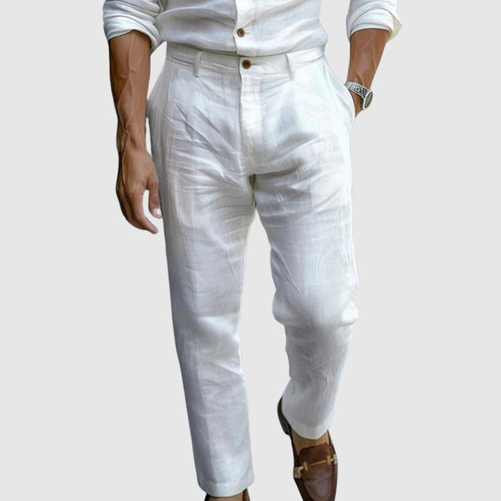 Mode Lumiere™|  Pantalon en lin de luxe