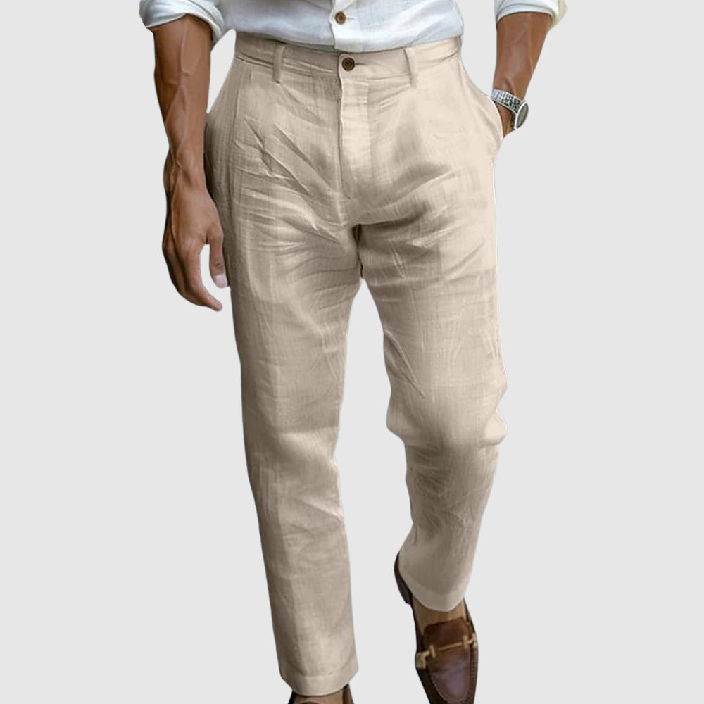 Mode Lumiere™|  Pantalon en lin de luxe