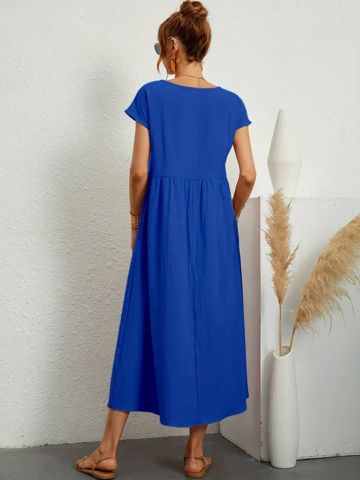 Mode Lumiére™ — Robe midi fluide élégance intemporelle