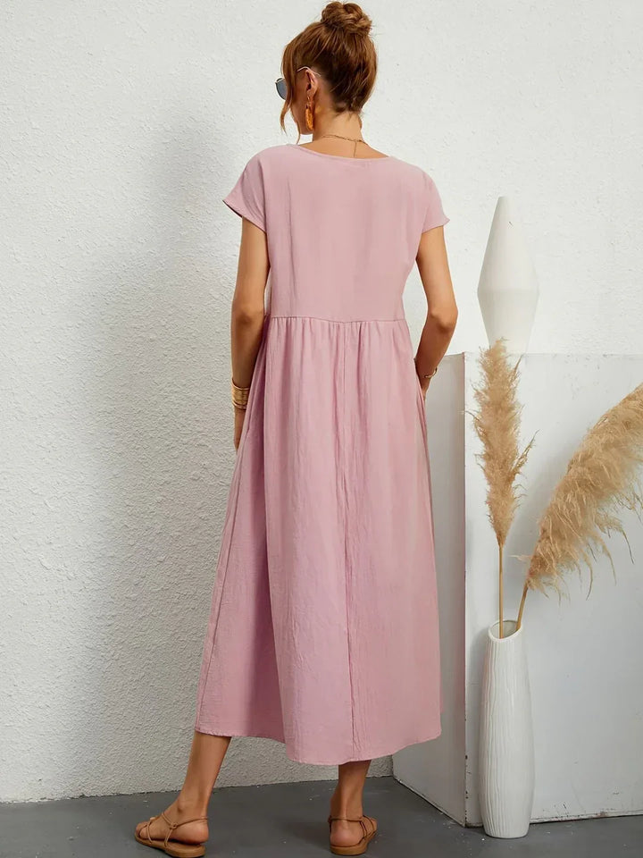 Mode Lumiére™ — Robe midi fluide élégance intemporelle