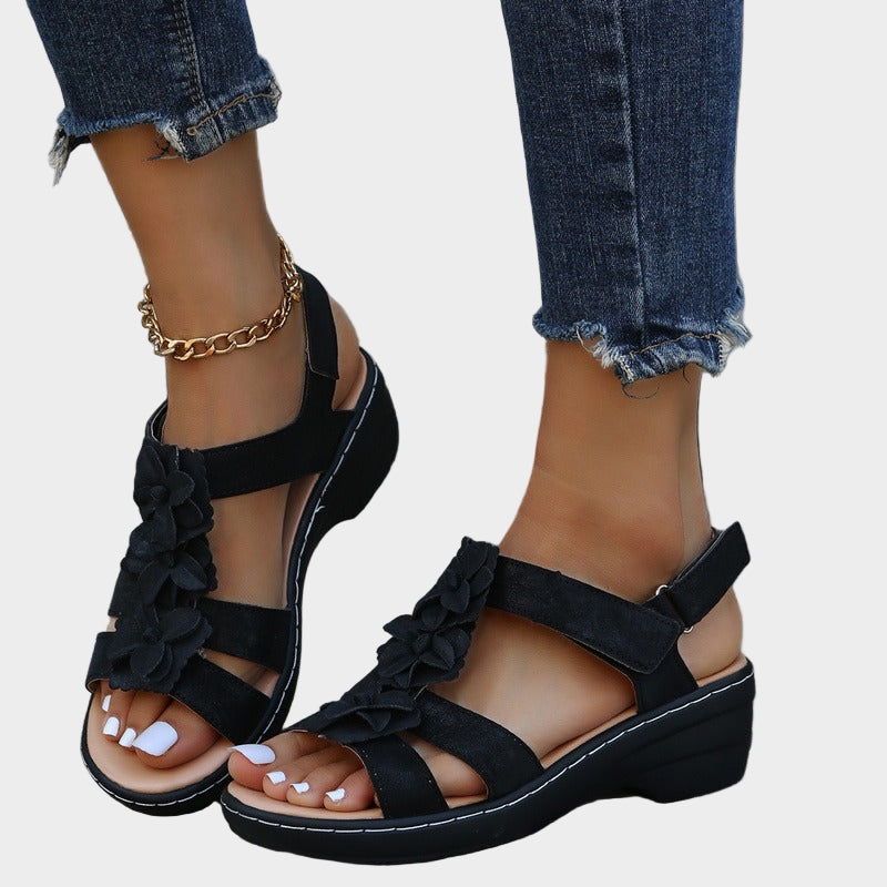 Mode Lumiére™ Sandales Bordo – orthopédiques
