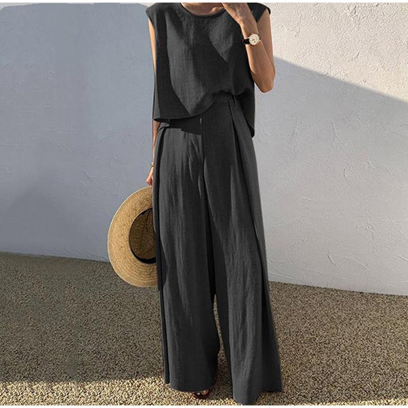 Ensemble d'été en lin pour femmes | Chic