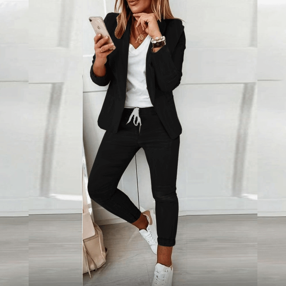 Ensemble tailleur blazer et pantalon pour femmes