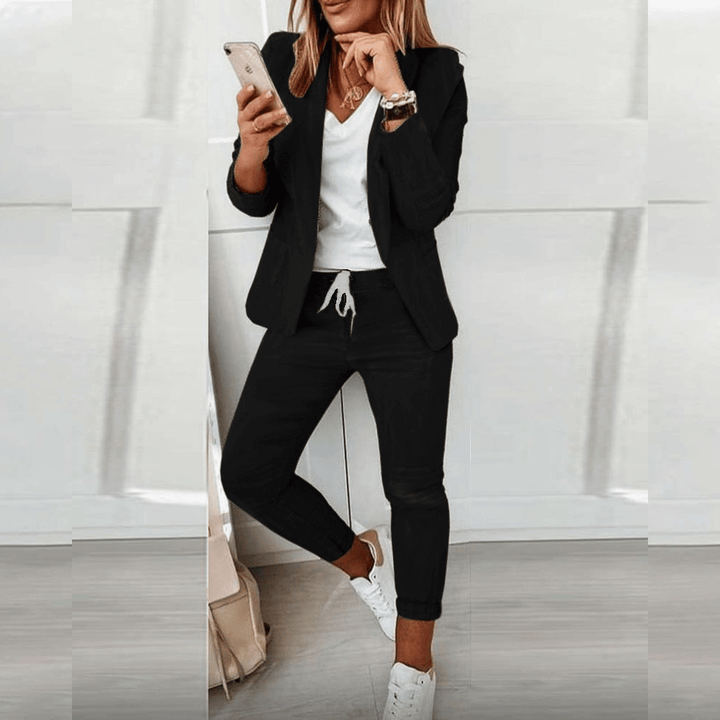 Ensemble tailleur blazer et pantalon pour femmes
