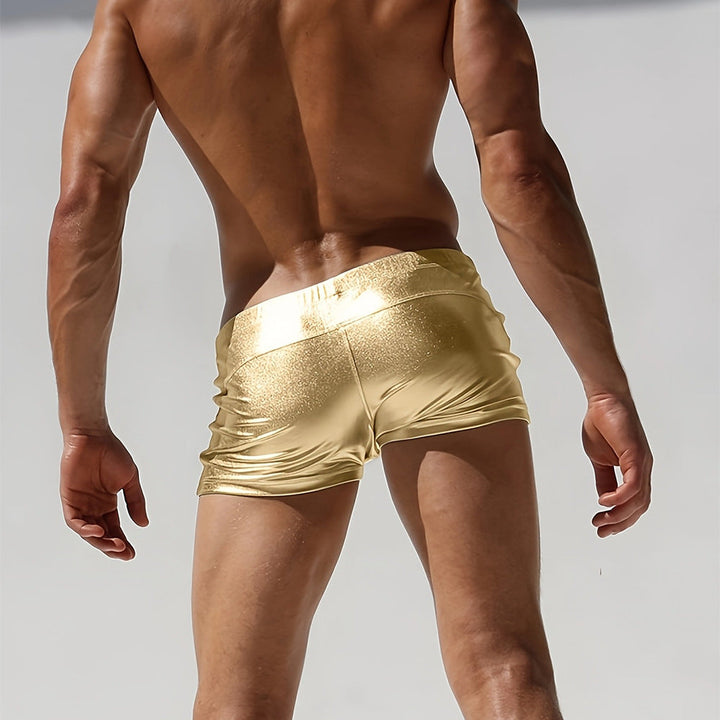 Mode Lumiére™  | Short de Bain Gold Prestige