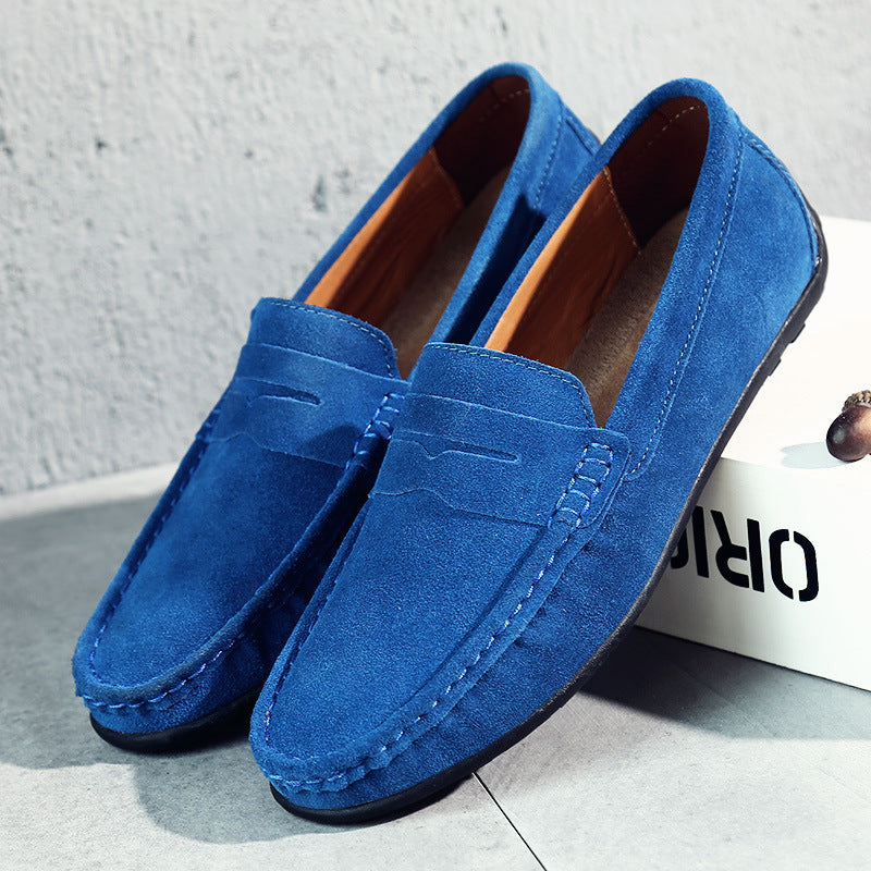 Mode Lumiére™  | Mocassins rétro en daim pour homme