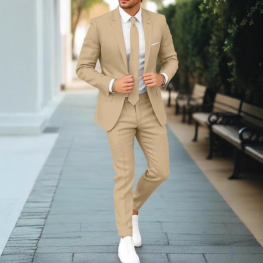 Mode Lumiére™| Costume en lin pour homme