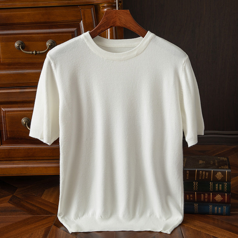 LAURENT MONACO | T-SHIRT EN MAILLE REFINÉ POUR HOMMES