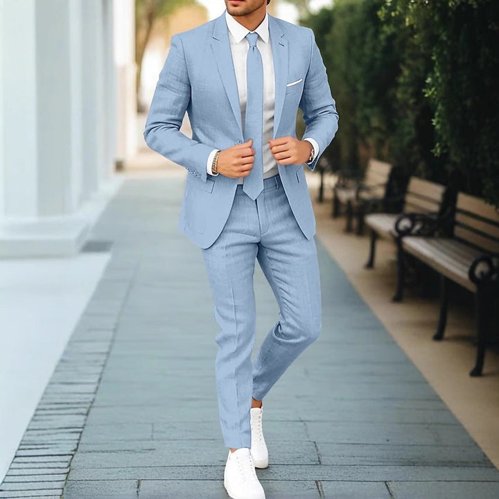 Mode Lumiére™| Costume en lin pour homme