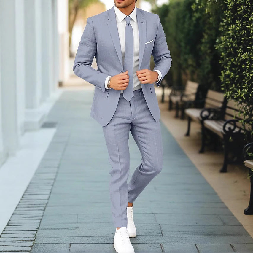 Mode Lumiére™| Costume en lin pour homme