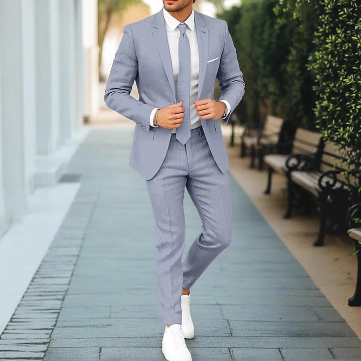 Mode Lumiére™| Costume en lin pour homme