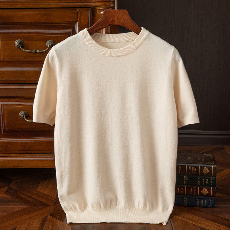 LAURENT MONACO | T-SHIRT EN MAILLE REFINÉ POUR HOMMES