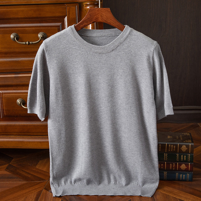 LAURENT MONACO | T-SHIRT EN MAILLE REFINÉ POUR HOMMES