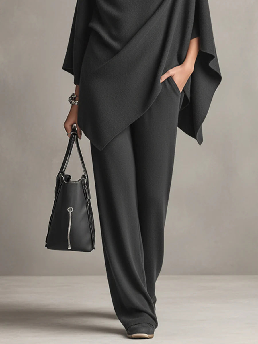 Sabriina™ | Ensemble Chic à Drapé Deux Pièces