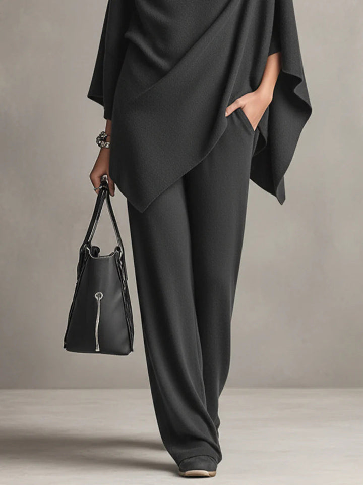Sabriina™ | Ensemble Chic à Drapé Deux Pièces