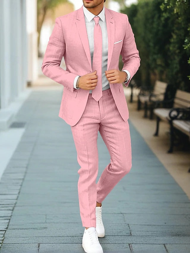 Mode Lumiére™| Costume en lin pour homme