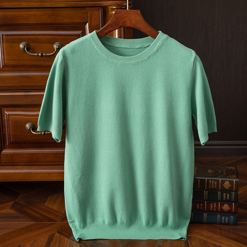 LAURENT MONACO | T-SHIRT EN MAILLE REFINÉ POUR HOMMES