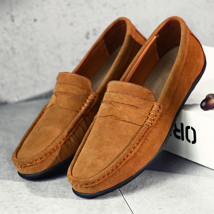 Mode Lumiére™  | Mocassins rétro en daim pour homme