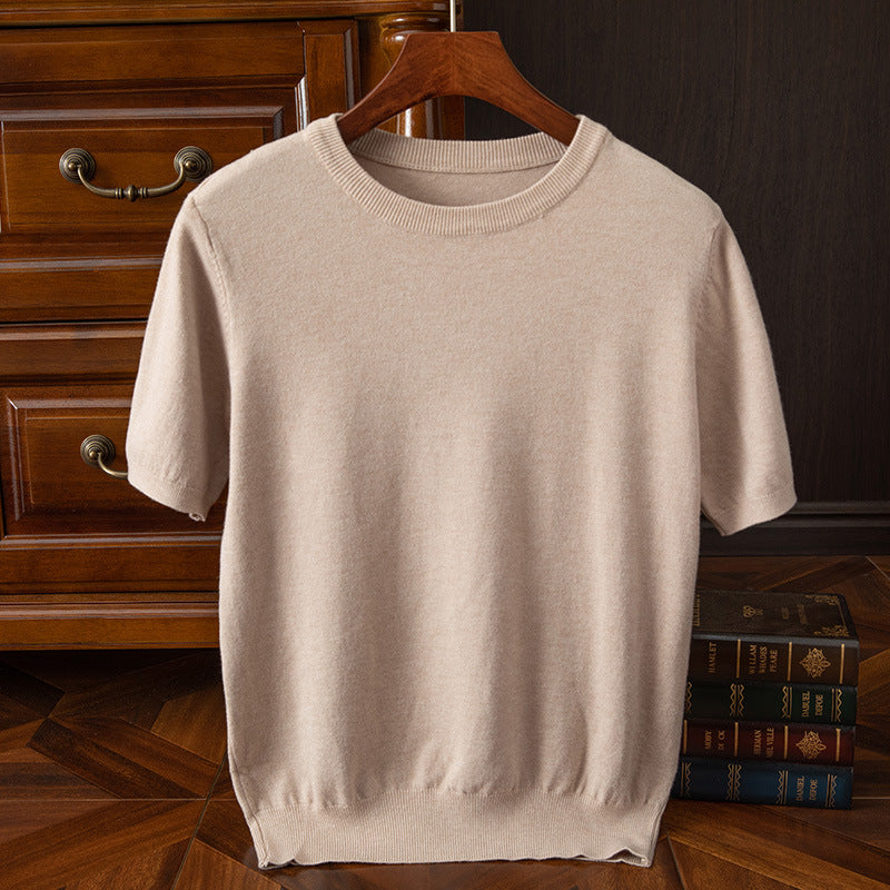 LAURENT MONACO | T-SHIRT EN MAILLE REFINÉ POUR HOMMES