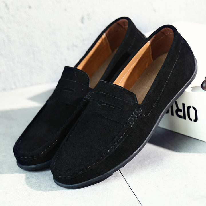 Mode Lumiére™  | Mocassins rétro en daim pour homme