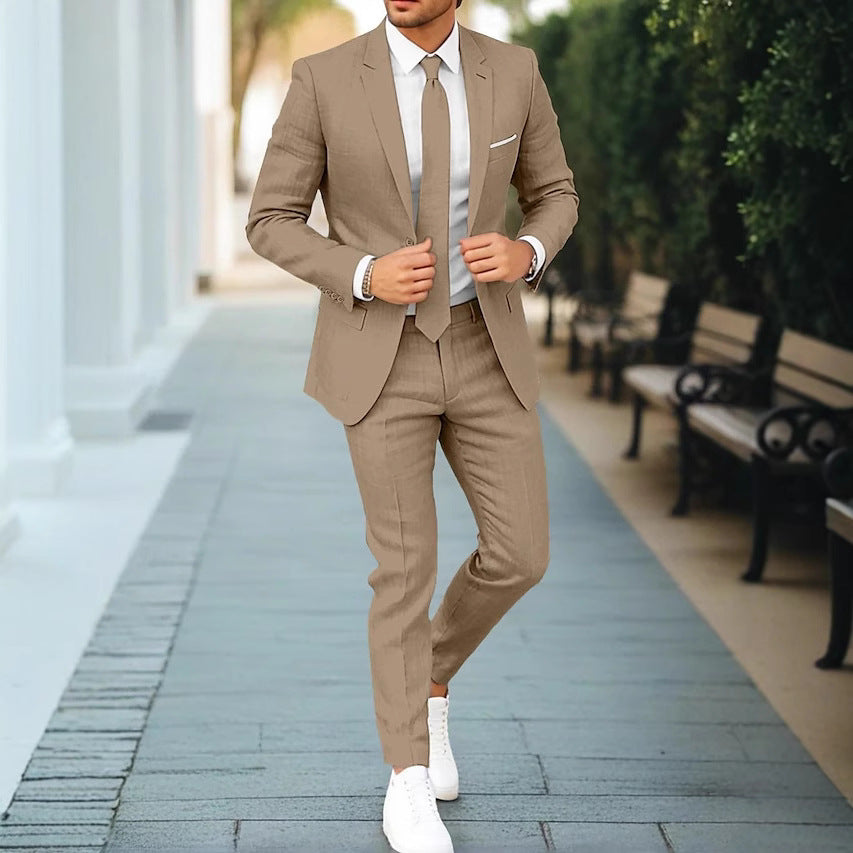 Mode Lumiére™| Costume en lin pour homme