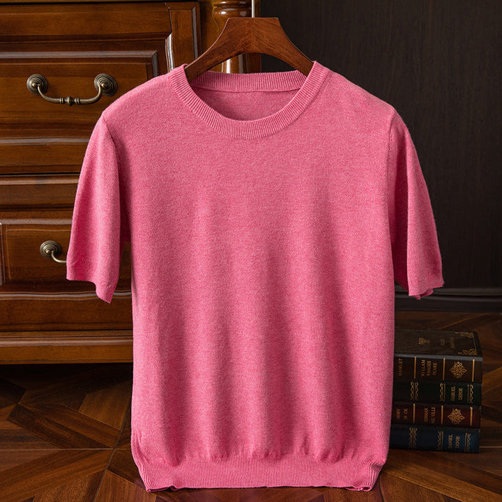 LAURENT MONACO | T-SHIRT EN MAILLE REFINÉ POUR HOMMES