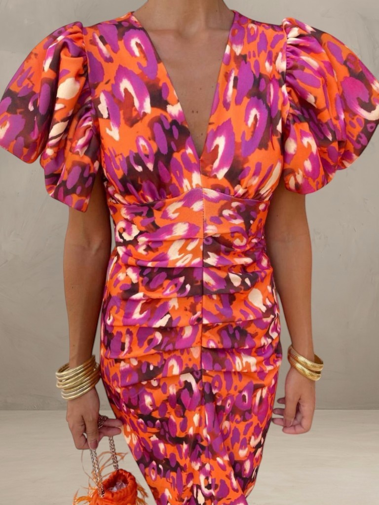 MIRANDA | ROBE MIDI PLISSÉE VIVANTE