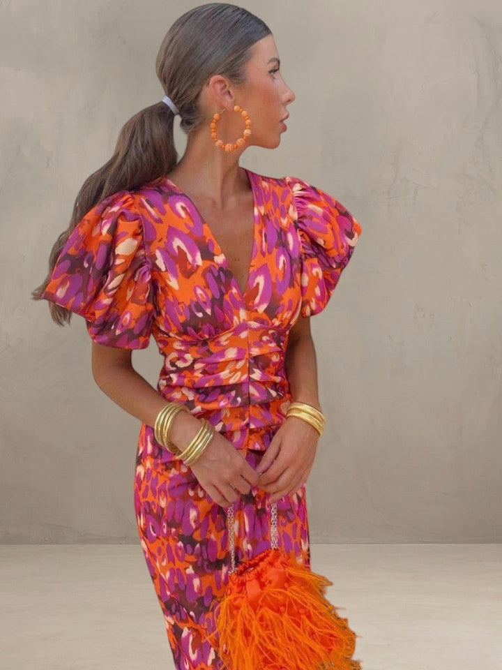 MIRANDA | ROBE MIDI PLISSÉE VIVANTE