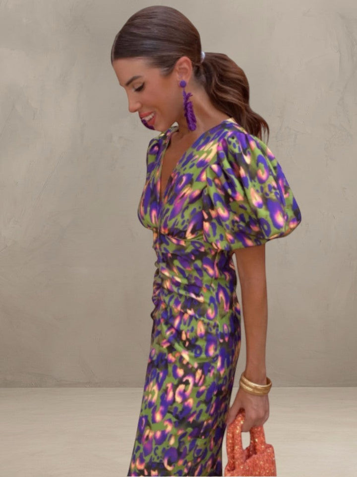 MIRANDA | ROBE MIDI PLISSÉE VIVANTE